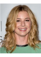 16 Inch Wavy Emily VanCamp Lace Front Human Wigs