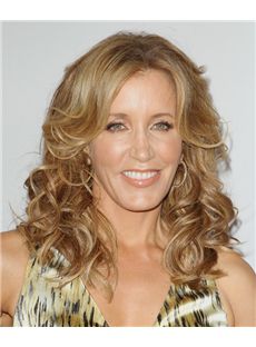 16 Inch Wavy Felicity Huffman Full Lace 100% Human Wigs