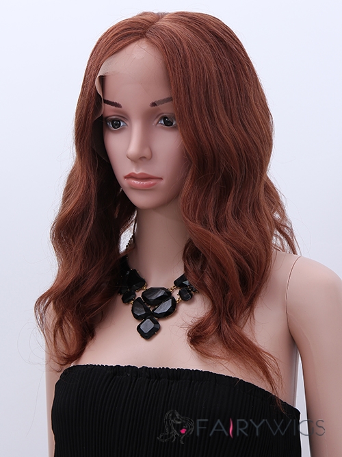 18 Inch Wavy Black Zoe Saldana Full Lace 100% Human Wigs