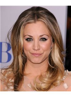 16 Inch Wavy Kaley Cuoco Lace Front Human Wigs