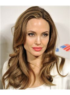 18 Inch Wavy Blonde Angelina Jolie Full Lace Wigs