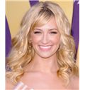 16 Inch Wavy Blonde Beth Behrs Full Lace 100% Human Wigs