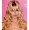 18 Inch Wavy Blonde Beth Behrs Full Lace 100% Human Wigs