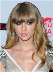 18 Inch Wavy Taylor Swift Capless Human Wigs
