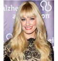 22 Inch Wavy Blonde Beth Behrs Full Lace 100% Human Wigs