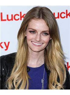 22 Inch Wavy Blonde Lydia Hearst Full Lace 100% Human Hair Wigs