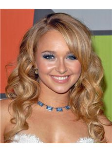 18 Inch Wavy Hayden Panettiere Lace Front Human Wigs