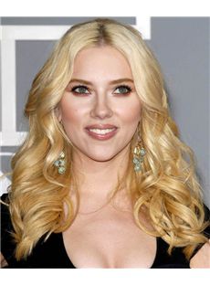 18 Inch Wavy Scarlett Johansson Lace Front Human Wigs