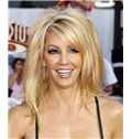 16 Inch Straight Heather Locklear Lace Front Human Wigs