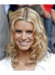 16 Inch Wavy Jessica Simpson Full Lace 100% Human Wigs