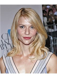 16 Inch Wavy Claire Danes Full Lace 100% Human Wigs