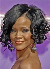 10 Inch Wavy Rihanna Full Lace 100% Human Wigs