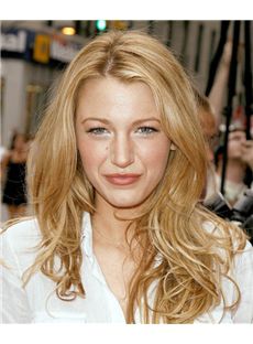 18 Inch Wavy Blonde Blake Lively Full Lace Wigs