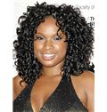 14 Inch Curly Black Lace Front Human Wigs