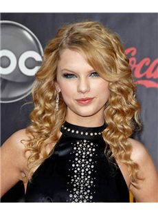18 Inch Wavy Taylor Swift Lace Front Virgin Brazilian Hair Wigs