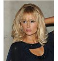14 Inch Wavy Blonde Paris Hilton Full Lace 100% Human Wigs