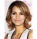 16 Inch Wavy Halle Berry Lace Front Human Wigs