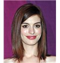 14 Inch Straight Anne Hathaway Lace Front Human Wigs