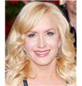16 Inch Wavy Blonde Angela Kinsey Lace Front Human Wigs