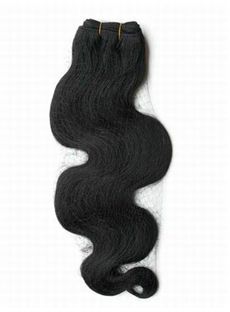 Cheap 12'-30' Wavy Jet Black Stunning Human Hair Weave