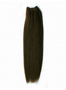 12'-30' Shiny Straight Human Hair Weave Darkest Brown
