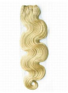 12'-30' Stunning Wavy Indian Remy Hair Weave Lightest Blonde 