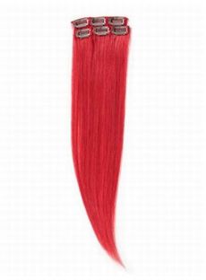 12'-30' Charming Red Hair Highlights Clip On  