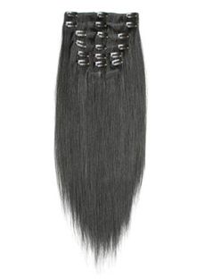 Hot 12'-30' Cheap Clip In Human Hair Extensions Jet Black