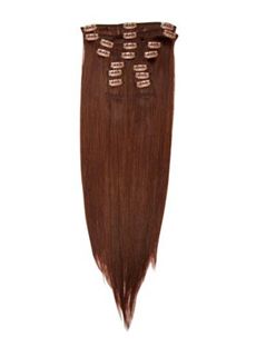 12'-30' Lightest Blonde Cheap Human Hair Clip On Extensions CELEB