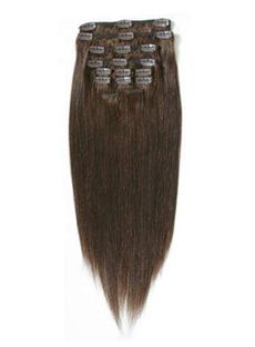 12'-30' Clip In Thick Hair Extensions Hot Darkest Brown 