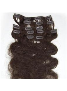 Brilliant 12'-30' Wavy Clip In Extensions Chocolate Brown