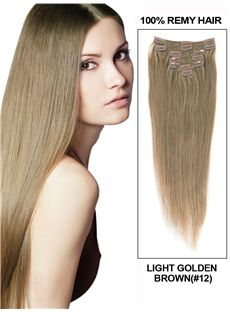 12'-30' High Quality Styleable Wavy Clip-In Hair Extensions