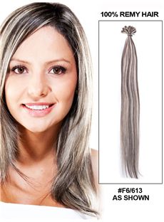 12'-30' 100 Strands Straight Nail/U Tip Brazilian Remy Hair Extensions