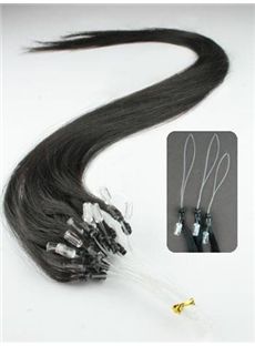HOT 12'-30' Inch Natural Black Micro Ring Hair Extensions