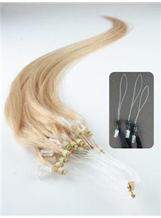 12'-30' Excellent Light Blonde Micro Link Hair Extensions