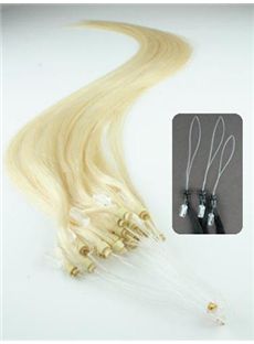 HOT 12'-30' Lightest Blonde Micro Link Hair Extensions