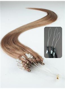 Quality 12'-30' Inch Light Brown Micro Link Hair Extensions 
