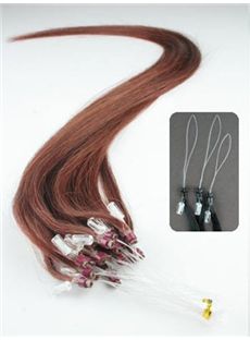 12'-30' Good-Looking Rich Copper Red Micro Bead Hair Extensions