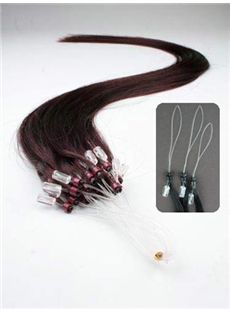 12'-30' Pretty Burgundy Micro Bead Hair Extensions