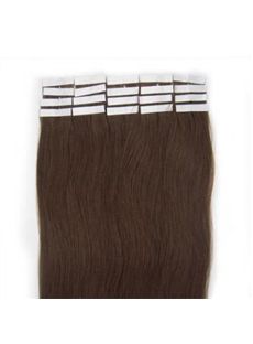 Pretty 12'-30' Pre Tape In Hair Extentions Chocolate Brown
