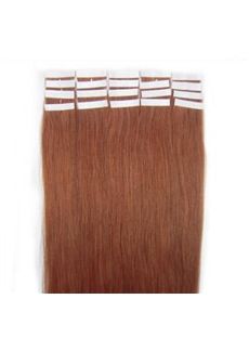 12'-30' Elegant Remy Taped In Hair Extensions Auburn