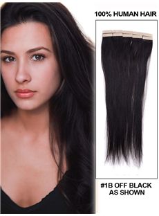 12'-30' 20 Piece Silky Straight Tape In Brazilian Remy Hair Extension