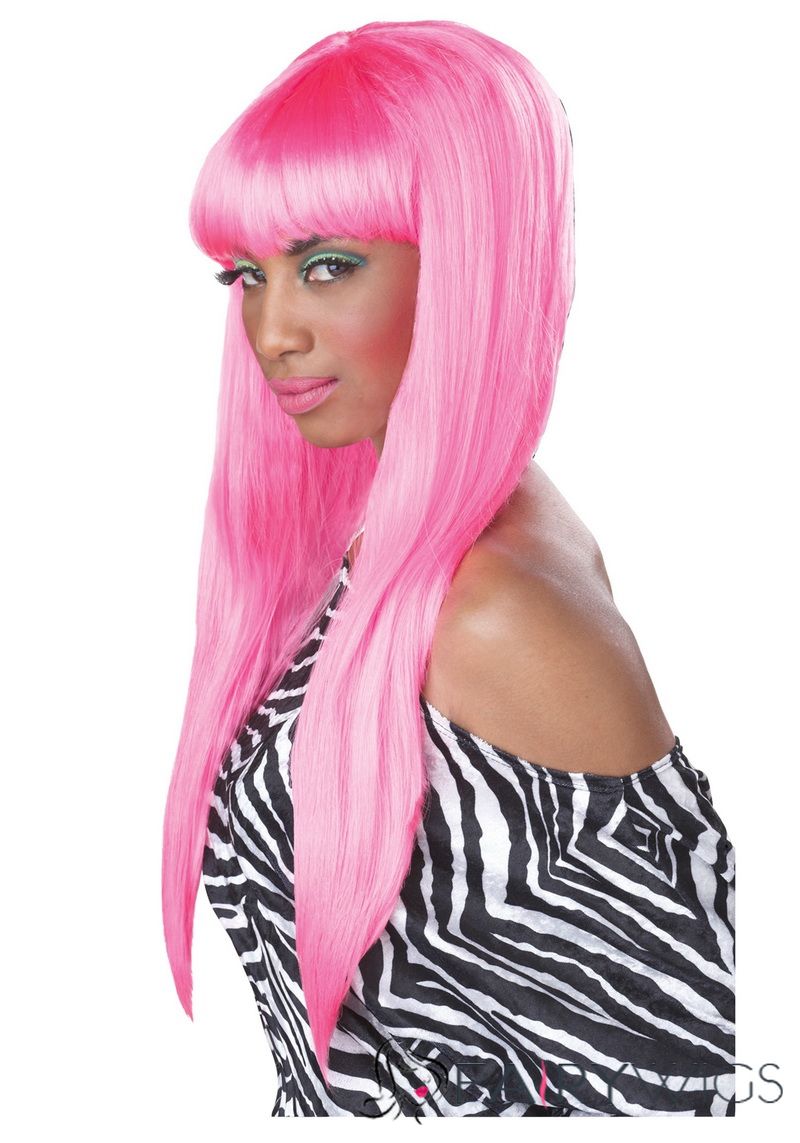 Pink Bubble Gum Wig