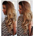 26 Inch Wavy Blonde Lace Front Human Hair