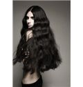 28 Inch Wavy Black Full Lace 100% Human Hair