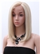 14 Inch Straight Lace Front Pink Indian Remy Hair Ombre Wigs