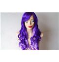 26 Inch Wavy Capless Purple Synthetic Ombre Wigs