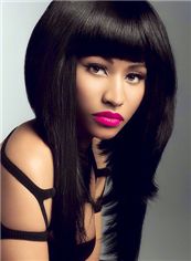 Hot 20 Inch Straight Capless Black 100% Indian Remy Hair