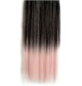 18 Inches Straight Dark Gray to Ginger Synthetic Ombre Hair Extensions