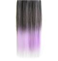 18 Inches Straight Grayish Purple to Thistle Synthetic Ombre Hair Extensions